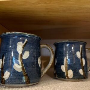 Otagiri Blue Stoneware Mugs